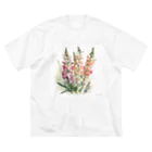 botanicalartAIのキンギョソウ ビッグシルエットTシャツ