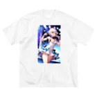 天乃鯱の銀髪アイドル　二次元イラスト Big T-Shirt