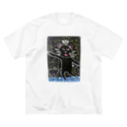 KPseiのsei03.h・ねこといぬ ビッグシルエットTシャツ