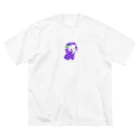 satoayaのアニマルカフェのフルーツアニマル　ブドウヒツジ ビッグシルエットTシャツ