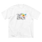 王子のアパレル Snprinceのベルリンの壁 Snprince logo ビッグシルエットTシャツ