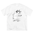 あっQ屋のアカギツネ ビッグシルエットTシャツ