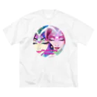 💖宇宙整体♪🌈♪こころからだチャンネル♪💖の陰陽がメビウスする。 ビッグシルエットTシャツ