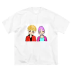 @supika_chan1のツーショットカップル ビッグシルエットTシャツ