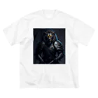 AI-assembleの百獣の王ライオン侍 ビッグシルエットTシャツ