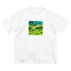 dolphineの日本の原風景　棚田 Big T-Shirt