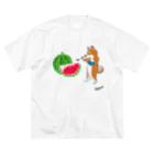 しっぽ堂のSUMMER柴犬 Big T-Shirt