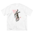 猫山ぽん太のJapaneseDemonCat ビッグシルエットTシャツ