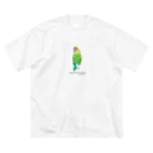 j8ie de vivre♪のコザクラインコ　タイガーチェリー ビッグシルエットTシャツ