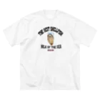メシテロタイプ（飯テロTシャツブランド）の牡蠣（ビンテージ風） Big T-Shirt