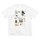 ちなきのこのForest Animal ビッグシルエットTシャツ