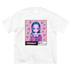 x曜日の彼女 の03-3-date-Wednesday ビッグシルエットTシャツ