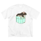 Lichtmuhleのポケットに入るハツカネズミちゃん01 ビッグシルエットTシャツ