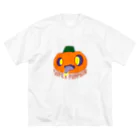 SUPER_PUMPKINのSUPER PUMPKIN 茶ふち ビッグシルエットTシャツ