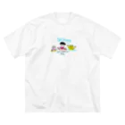 ツリーハウスカフェperchのNIYODOBLUE! Big T-Shirt