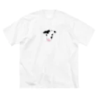 shopえむ。の子牛ちゃん（ツノあり） ビッグシルエットTシャツ