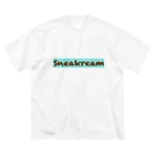 Sneakreamの（フロントのみ）チョコミントアイスクリーム Big T-Shirt