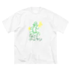 きゅうりぺんぎんのきゅうりぺんぎん ビッグシルエットTシャツ