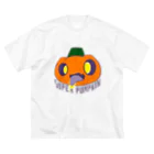 SUPER_PUMPKINのSUPER PUMPKIN 紫ふち ビッグシルエットTシャツ