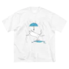 ヒロシオーバーダイブの雨が好き ビッグシルエットTシャツ