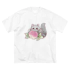 猫のきぬくんのお店のあごのせにゃん ビッグシルエットTシャツ