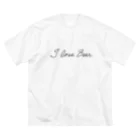 BEER color 7：3のI love Beer ビッグシルエットTシャツ