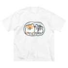 ほんわかしばいぬのほんわか黒しば(毛布) ビッグシルエットTシャツ