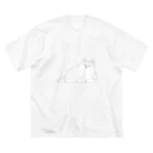 うゆの父ちゃんのお昼寝中のもふ猫 ビッグシルエットTシャツ