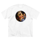 世界美術商店の小椅子の聖母 / Madonna della seggiola ビッグシルエットTシャツ