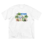 ぽっちゃりZOOのインコTシャツ ビッグシルエットTシャツ