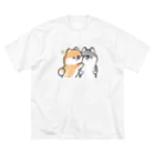 ほんわかしばいぬのほんわかしばいぬ(すりすり) ビッグシルエットTシャツ