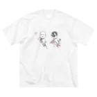 非対称デモクラシーの嫉妬(文字なし) ビッグシルエットTシャツ