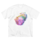 K_flowerのRainbow Carnation ビッグシルエットTシャツ