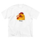 とっしー 噂音トシの鶏 Chikin テキストロゴ有 ビッグシルエットTシャツ