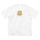 ひじき🐻のひじきのくま(ごろん) ビッグシルエットTシャツ