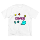 しらせのOBAKEねこちゃん ビッグシルエットTシャツ