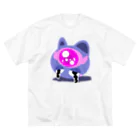 DJのおみせの3つ目ねこちゃん ビッグシルエットTシャツ