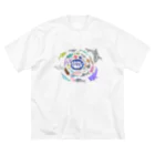 星華 -SEIKAcreate-のおさかなさんのお遊戯会 ビッグシルエットTシャツ