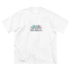 mikeinuyaのカラフルバニちゃん ビッグシルエットTシャツ