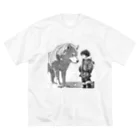 桜音ことこ企画の雪原の少年とオオカミ Big T-Shirt