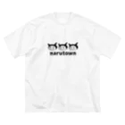 Smallfieldのnarutown　LOGO-BK-03 ビッグシルエットTシャツ