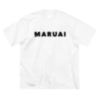 Maruai ArtisanのMARUAI文字ロゴ 黒(MARUAI Letters Logo Black) ビッグシルエットTシャツ