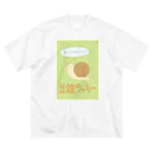 saji_equal_spoonの豆粒ラッキー ビッグシルエットTシャツ