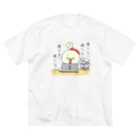 ENRIIの社畜のネガティブこっこ ビッグシルエットTシャツ