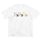 【お店】ボーダーコリーのモクのへそてんいぬ(三兄弟) Big T-Shirt