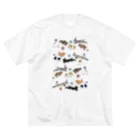 pipo ぴぽ　(moooo)のうさぎたくさん　背景なし Big T-Shirt