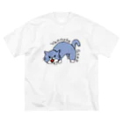 torachan-3の猫　やんのかステップ ビッグシルエットTシャツ