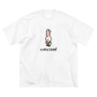 nyoのドット絵　イメチェンウサギ ビッグシルエットTシャツ