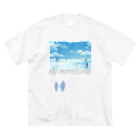 Sky00の日本の夏の風景 ビッグシルエットTシャツ