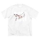 zzmatsudaの春の訪れを告げる美しい桜の花びら ビッグシルエットTシャツ